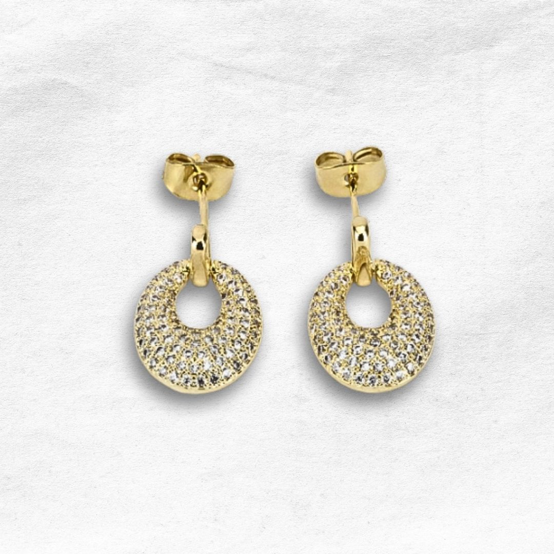 Arete Broquel con Diseño de Moda