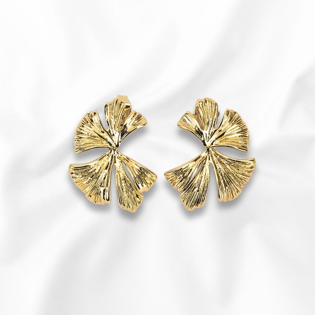 Arete Broquel Grande Diseño con Moño