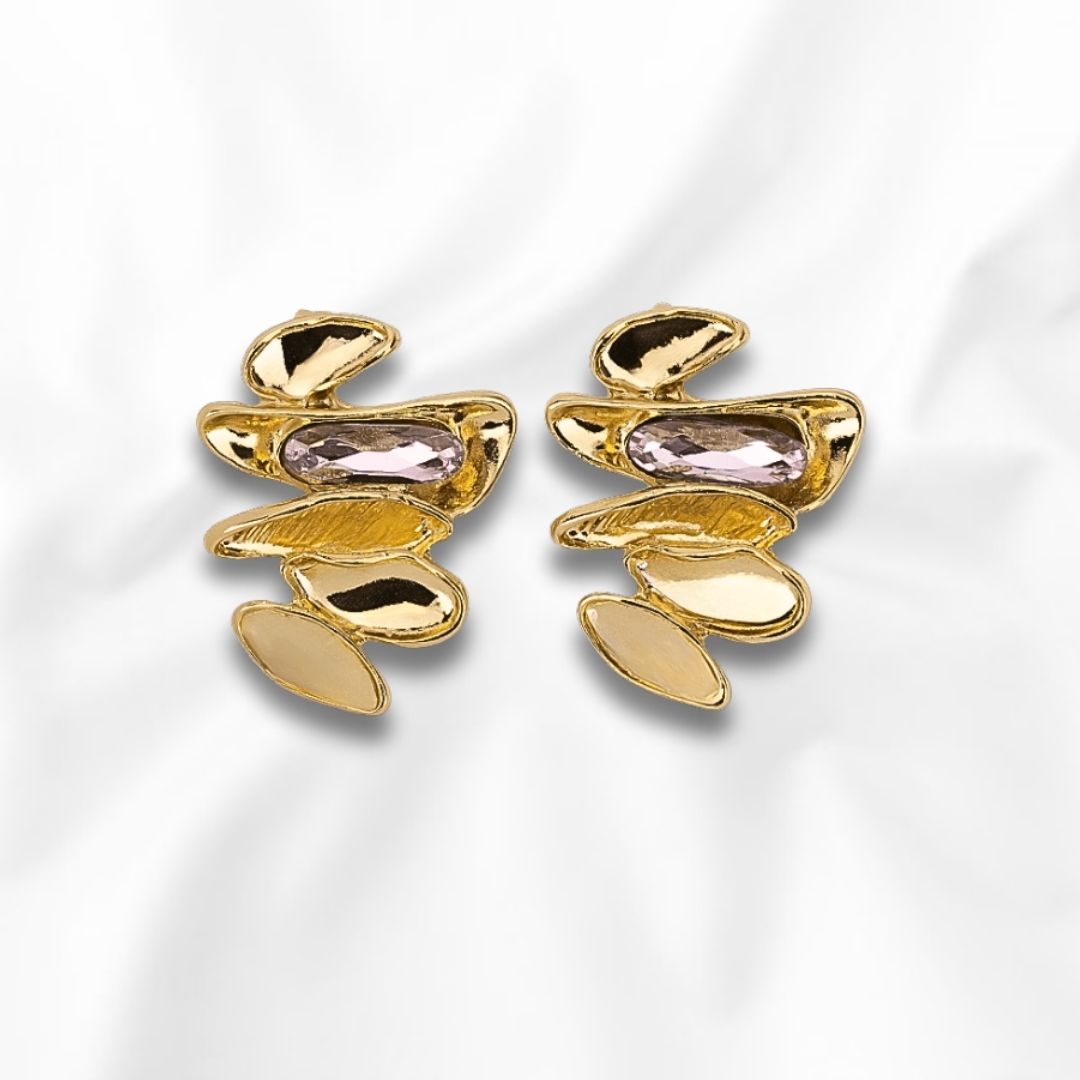 Arete Broquel con Piedras