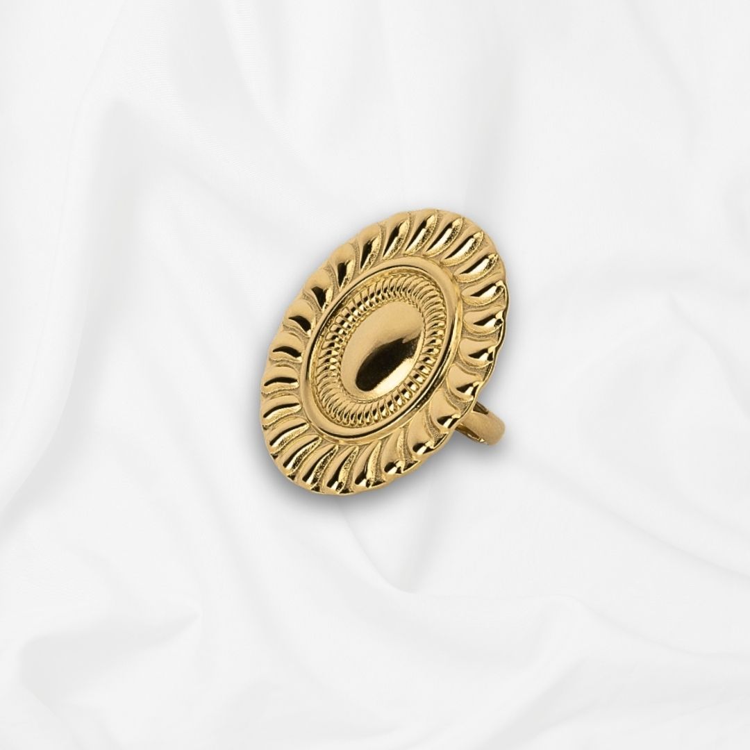 Anillo Autoajustable Diseño de Escudo